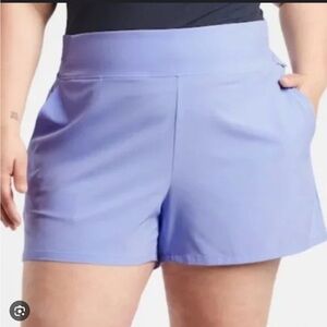 Athleta Blue Athletic Shorts Lightweight Moisture-Wicking